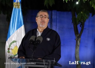 Presidente Bernardo Arévalo durante conferencia de prensa de inauguración del PAD Roosevelt. Foto La Hora: Daniel Ramírez