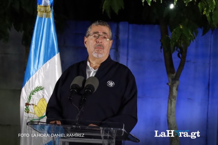 Presidente Bernardo Arevalo durante conferencia de prensa de inauguracion del PAD Roosevelt Presidente Bernardo Arévalo durante conferencia de prensa de inauguración del PAD Roosevelt. Foto La Hora: Daniel Ramírez