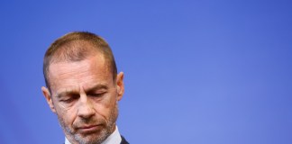 Foto de archivo del presidente de la UEFA, Aleksander Ceferin. Foto La Hora: EFE/EPA/STEPHANIE LECOCQ