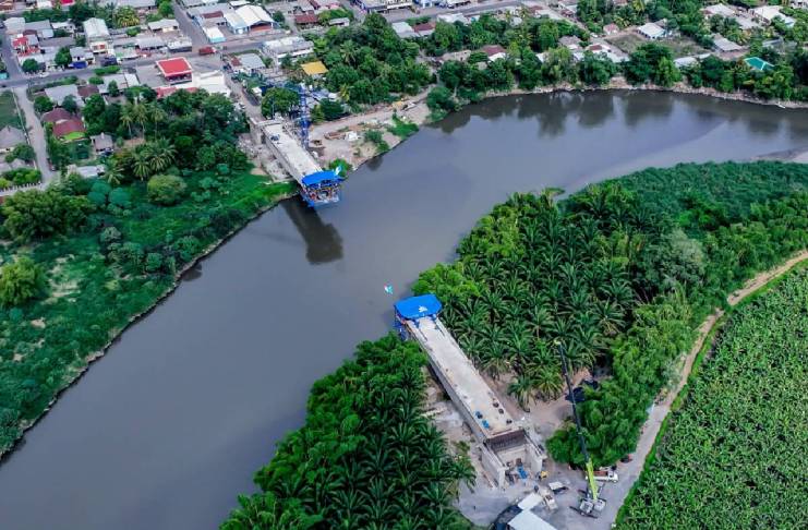 Puente de más de 230 metros que unirá dos municipios al sur, proyecta su entrega antes de lo estimado Puente de más de 230 metros que unirá dos municipios al sur, proyecta su entrega antes de lo estimado