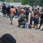 Requisa realizada en el centro de detención Los Jocotes en Zacapa. Foto La Hora: Sistema Penitenciario