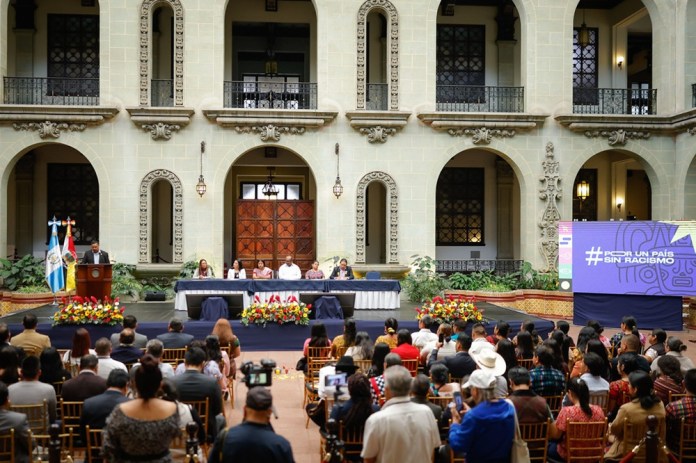 Campaña se lanzó en el Palacio Nacional. Foto La Hora: Gobierno de Guatemala