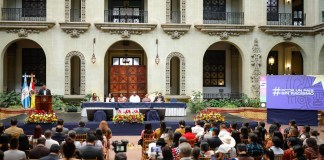 Campaña se lanzó en el Palacio Nacional. Foto La Hora: Gobierno de Guatemala