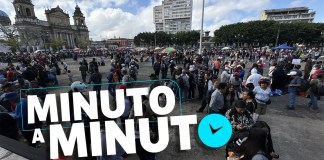 Afiliados al STEG, liderado por Joviel Acevedo, se reúnen este jueves 13 de agosto en la Plaza de la Constitución para exigir una serie de demandas.