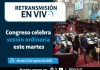 Sesión ordinaria del Congreso de la República. Foto La Hora