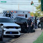 El incidente en Carolina del Norte, donde un joven guatemalteco, Moses, chocó contra otro vehículo mientras huía de ICE. Foto La Hora: FB Siempre NC