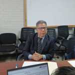 Superintendente de Competencia interino, Tomás Xocoy, quien es intendente de Gestión Administrativa y Financiera. Foto La Hora: Joel Maldonado