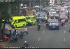 Tránsito complicado encalzada Roosevelt, San Juan, Bulevar Liberación y Bulevar Los Próceres tras hecho armado. Foto La Hora: PMT.