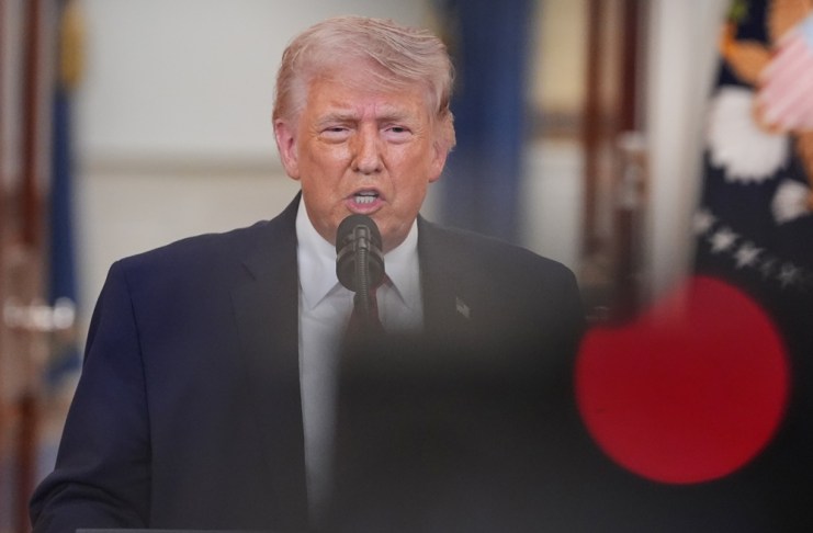 El presidente Trump aseguró este martes que no existe diálogo, ni intenciones de llevarlo a cabo. Foto La Hora: EFE.