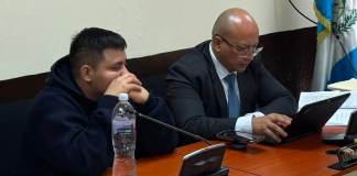 El Tribunal Quinto de Sentencia Penal se dispone a entrar a la fase final del juicio por el asesinato del oftalmólogo, Miguel Ángel Campos. Foto La Hora: Daniel Ramírez