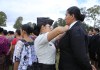 Decenas se enfilan para ingresar a la Policía Nacional Civil este 15 de agosto. Foto: Ministerio de Gobernación.