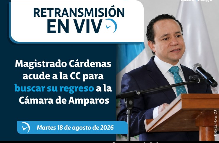 Audiencia en la CC por amparo del magistrado Estuardo Cárdenas