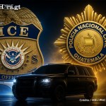 Un vehículo utilizado por ICE fue donado a la PNC a través de la embajada de EE. UU. en Guatemala.