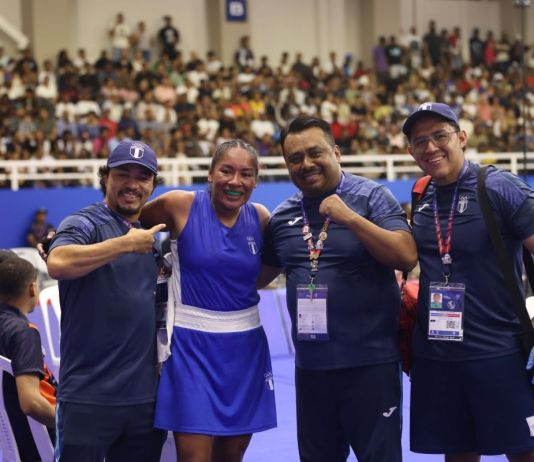 Victoria Chiroy, se coronó como la primera mujer en obtener el oro en Boxeo durante los Juegos Centroamericanos y del Caribe 2026. Foto La Hora: Federación Nacional de Boxeo.