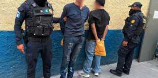 Reportan la captura de dos presuntos responsables de un ataque armado registrado en zona 6 capitalina.