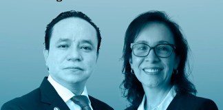 Los magistrados Estuardo Cárdenas y Flor de María Gálvez solicitaron medidas ante la CIDH. Foto: La Hora