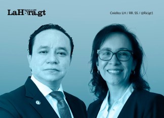Los magistrados Estuardo Cárdenas y Flor de María Gálvez solicitaron medidas ante la CIDH. Foto: La Hora