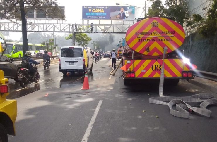 Cierre temporal de carril por incendio en La Bethania afecta el tránsito en la Martí y Avenida Elena Incendio La Bethania