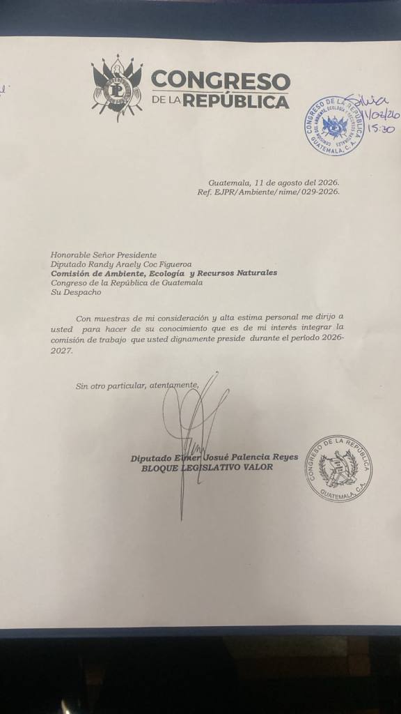 El jefe de bloque Valor, Elmer Palencia, solicitó incorporarse a esa mesa de trabajo. Foto La Hora: Cortesía.