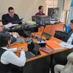Por diversas circunstancia, el Juzgado Décimo Penal suspendió una vez más la audiencia de primera declaración del exfiscal Stuardo Campo dentro del tercer proceso en su contra. Foto La Hora: Sergio Osegueda