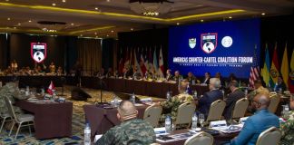 Los ministro de la Defensa y de Gobernación participaron en el foro de la Coalición de las Américas contra los Cárteles.
