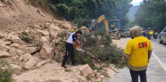Cierran temporalmente la ruta de Antigua hacia Santa Lucía Milpas Altas por derrumbe Cuesta Las Cañas