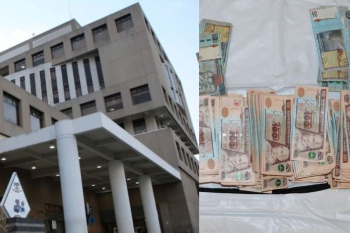 El dinero fue incautado, el 6 de mayo de 2025 en inmueble ubicado en el asentamiento Candelaria, colonia El Limón, zona 18.