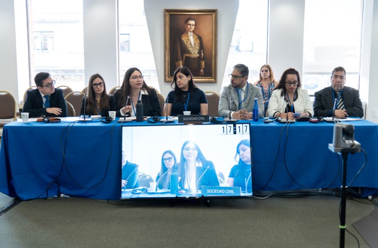David Gaitán, Flor de María Gálvez y Juan Francisco Sandoval expusieron ante la CIDH las consecuencias del exilio forzado y pidieron mantener el seguimiento a la situación de Guatemala.