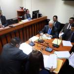 El Juzgado Segundo Penal inició la audiencia de etapa intermedia por el caso de la compra de un edificio para el MP ubicado en la zona 5. Foto La Hora: Daniel Ramírez