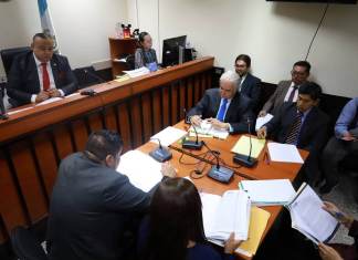 El Juzgado Segundo Penal inició la audiencia de etapa intermedia por el caso de la compra de un edificio para el MP ubicado en la zona 5. Foto La Hora: Daniel Ramírez
