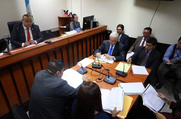 El Juzgado Segundo Penal inició la audiencia de etapa intermedia por el caso de la compra de un edificio para el MP ubicado en la zona 5. Foto La Hora: Daniel Ramírez