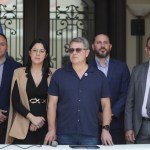 El expresidente de Honduras Juan Orlando Hernández asistió a la corte el lunes pasado por un caso de presunto desvío de dinero. Foto La Hora: EFE
