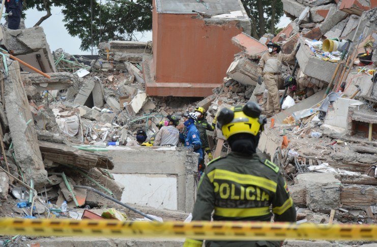 Vista de daños por el terremoto del 10 agosto en la ciudad de Cali (Colombia). Foto La Hora: EFE