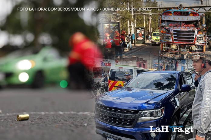 hechos de violencia Los hechos armados registrados en El Trébol y la calzada San Juan complicaron la movilidad vehicular durante la mañana y tarde en la capital. Foto La Hora: Bomberos Municipales y CBV.