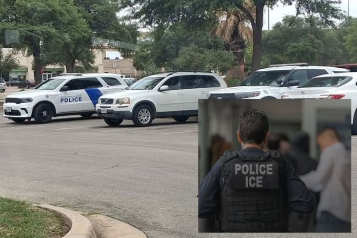 ice police Un inmigrante de 54 años llamó a emergencias para reportar un tiroteo en el estacionamiento de Home Depot y terminó en manos de ICE. Foto La Hora:
