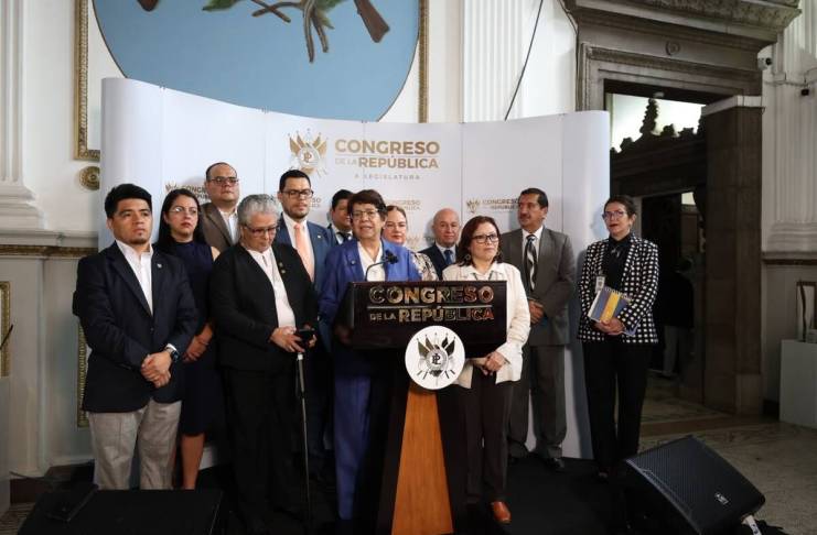 Los viceministros de Gobernación, Estuardo Solórzano y Mayda De León, participan en la iniciativa de ley de trabajo comunitario para privados de libertad. Foto: Congreso de la República