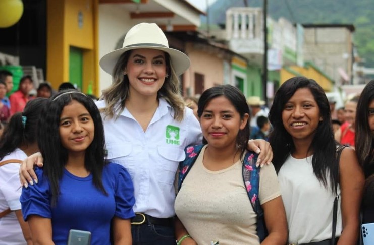 Ivanna Bonilla Oliva participó en las elecciones generales por la UNE en Chiquimula. Foto: Facebook UNE Chiquimula