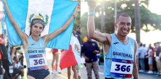 Guatemala consigue la plarta y el bronce de la media maratón masculina y femenina en los juegos de Santo Domingo 2026.