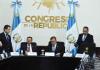 El presidente del Congreso, Luis Contreras, se refiere a las enmiendas a la ley de Teletrabajo y a la ley de relaciones paterno-filiales. Foto: La Hora / José Orozco