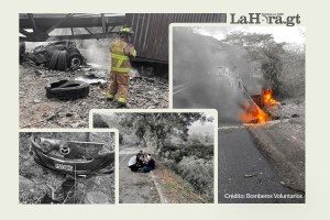 Colapsa puente en ruta al Atlántico luego de fuerte accidente e interrumpe el paso en Usumatlán