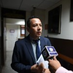 El fiscal del caso Toma de la Usac, Saul Sánchez, afirmó que la Interpol le confirmó que se activaron las alertas rojas sobre nueve personas supuestamente involucradas en el caso. Foto La Hora / Fabricio Alonzo