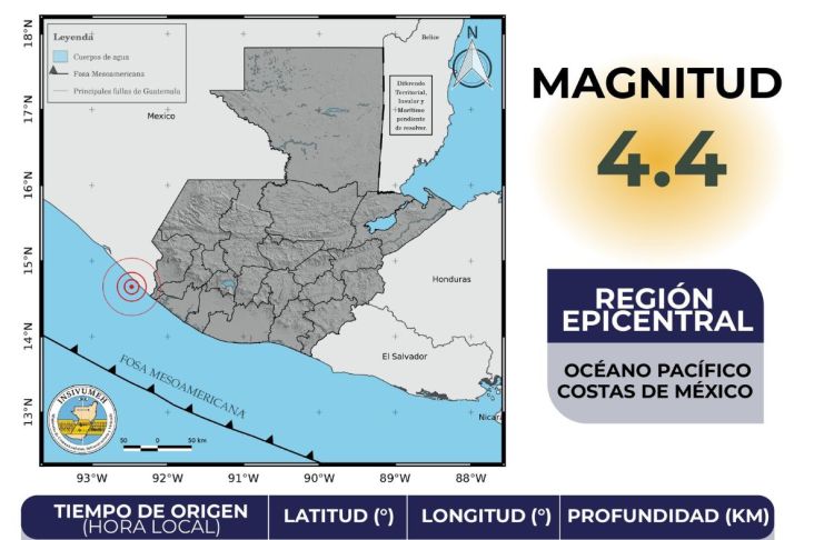 Un temblor fue sensible la madrugada de este sábado 8 de agosto.