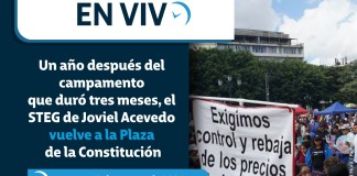 Concentración del STEG en la Plaza de la Constitución