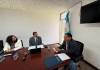 El viceministro de Finanzas, Carlos Melgar, responde por los ajustes en Guatecompras. Foto: La Hora / Roberto Cordón
