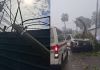Fuertes vientos causan daños y caos vial en la capital y Retalhuleu Daños en Guatemala y Retalhuleu