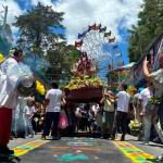 Este miércoles se realizó la tradicional "Procesión de los Mercaderes" en honor a la Virgen de la Asunción, patrona de la Ciudad Capital. Foto La Hora: Pastoral de Religiosidad Popular La Asunción