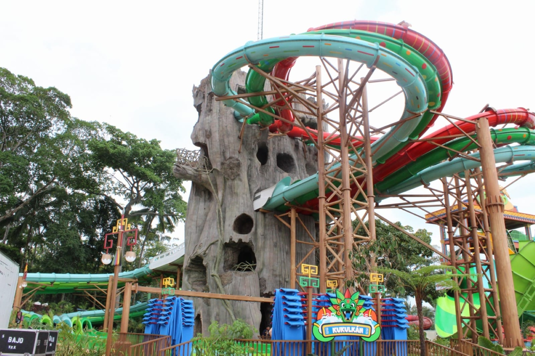Kukulkán, una de las atracciones del nuevo parque acuático Xetulhá. Foto: La Hora / María Alejandra Ortíz