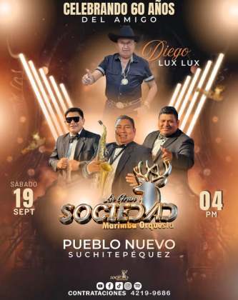 As&iacute; se publicit&oacute; el concierto que lleva a cabo en Pueblo Nuevo por el cumplea&ntilde;os de Diego Lux.