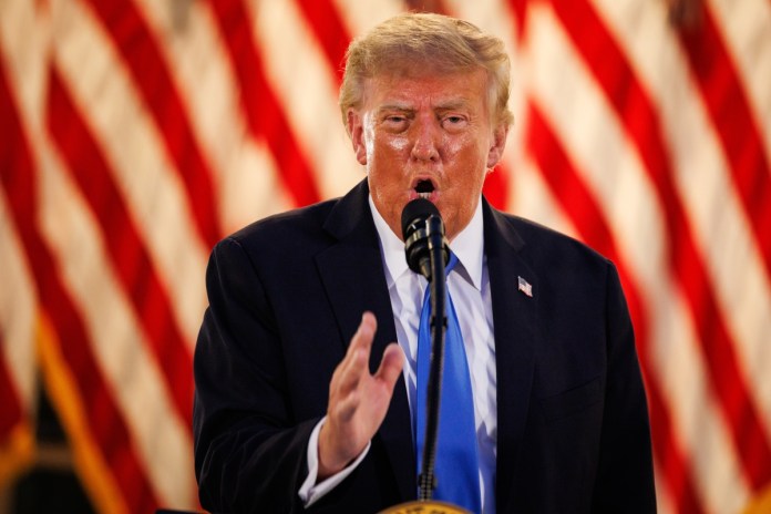 Imagen de archivo del presidente Donald Trump. Foto La Hora: EFE