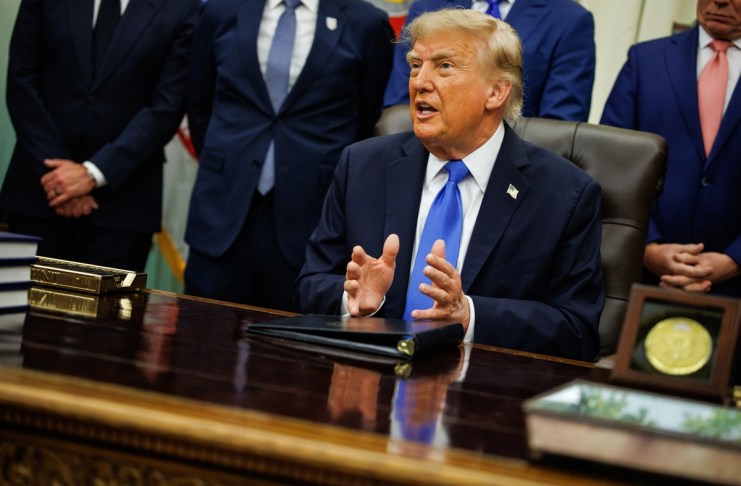 Imagen de archivo del presidente Donald Trump. Foto La Hora: EFE